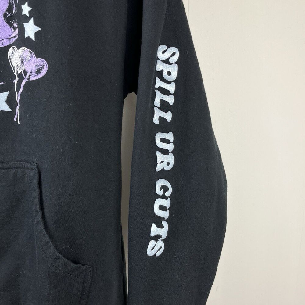 Olivia Rodrigo GUTS World Tour Hoodie Sweatshirt Size Medium Black Graphic Print - Picture 3 of 6
